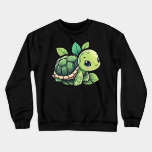 Cute Turtle Sticker Crewneck Sweatshirt